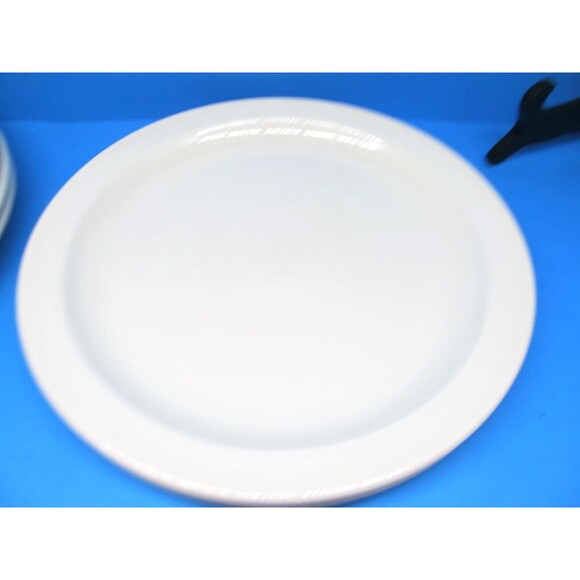 Wedgwood Stonehenge Midwinter White 10 3/8" Dinner Plates England  Bundle of 2 - Picture 7 of 8